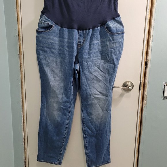 18 Short Old Navy Maternity Skinny Full Panel Jeans - Picture 1 of 9